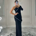 ماکسی تک آستین نگین کد 2396