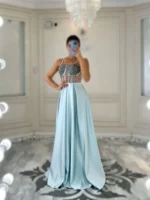 ماکسی رو سینه کار شده کد 1820 - Image 2