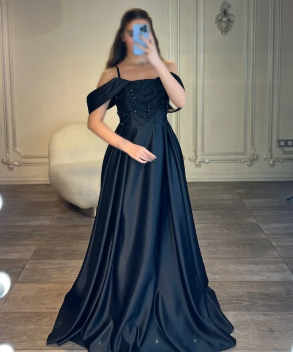 ماکسی آف شولدر بالا کار شده کد 3305
