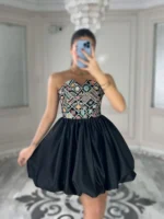 پیراهن دکلته سوزن دوزی کد 4032041 - Image 5