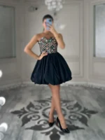 پیراهن دکلته سوزن دوزی کد 4032041 - Image 4