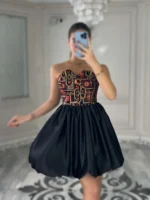 پیراهن دکلته سوزن دوزی کد 4032041 - Image 6