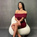 پیراهن کوتاه یقه قایقی کد R77/11