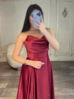 ماکسی دکلته ساتن آمریکایی 2789 - Image 6