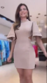 پیراهن کوتاه آستین کلوش کد P27 - Image 3