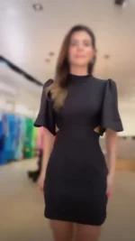 پیراهن کوتاه آستین کلوش کد P27 - Image 2