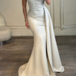 ماکسی رو سینه نگین بغل شالدار کد 3239