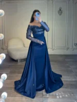 ماکسی بالا پولک پایین ساتن کد y89/1 - Image 6