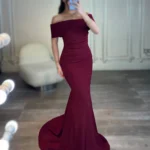 ماکسی یقه قایقی کد R75