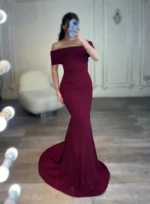 ماکسی یقه قایقی کد R75