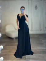 ماکسی رو سینه نگین بغل شالدار کد 3239 - Image 3