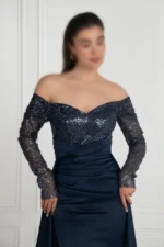 ماکسی بالا پولک پایین ساتن کد y89/1 - Image 13