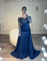 ماکسی بالا پولک پایین ساتن کد y89/1 - Image 9