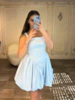 پیراهن کوتاه پایین پفی کد 4032053 - Image 2