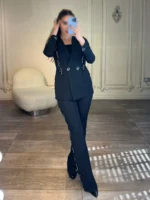 کت شلوار سنگدوزی کد 11082