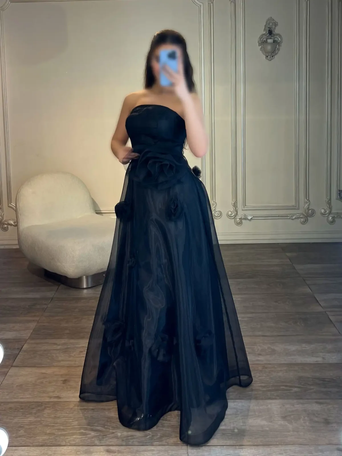 ماکسی دامن شیشه ای گل کد 2951 - Image 2