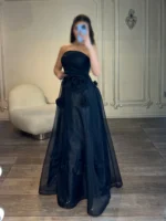 ماکسی دامن شیشه ای گل کد 2951 - Image 2