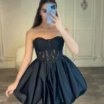 پیراهن کوتاه دکلته گیپور کد 3005