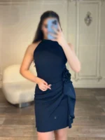 پیراهن کوتاه بغل گل 3263