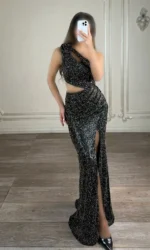 ماکسی یقه رومی پولکی کد Y76 - Image 10