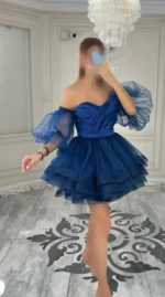 پیراهن عروسکی توری آستین دار کد 2963 - Image 8