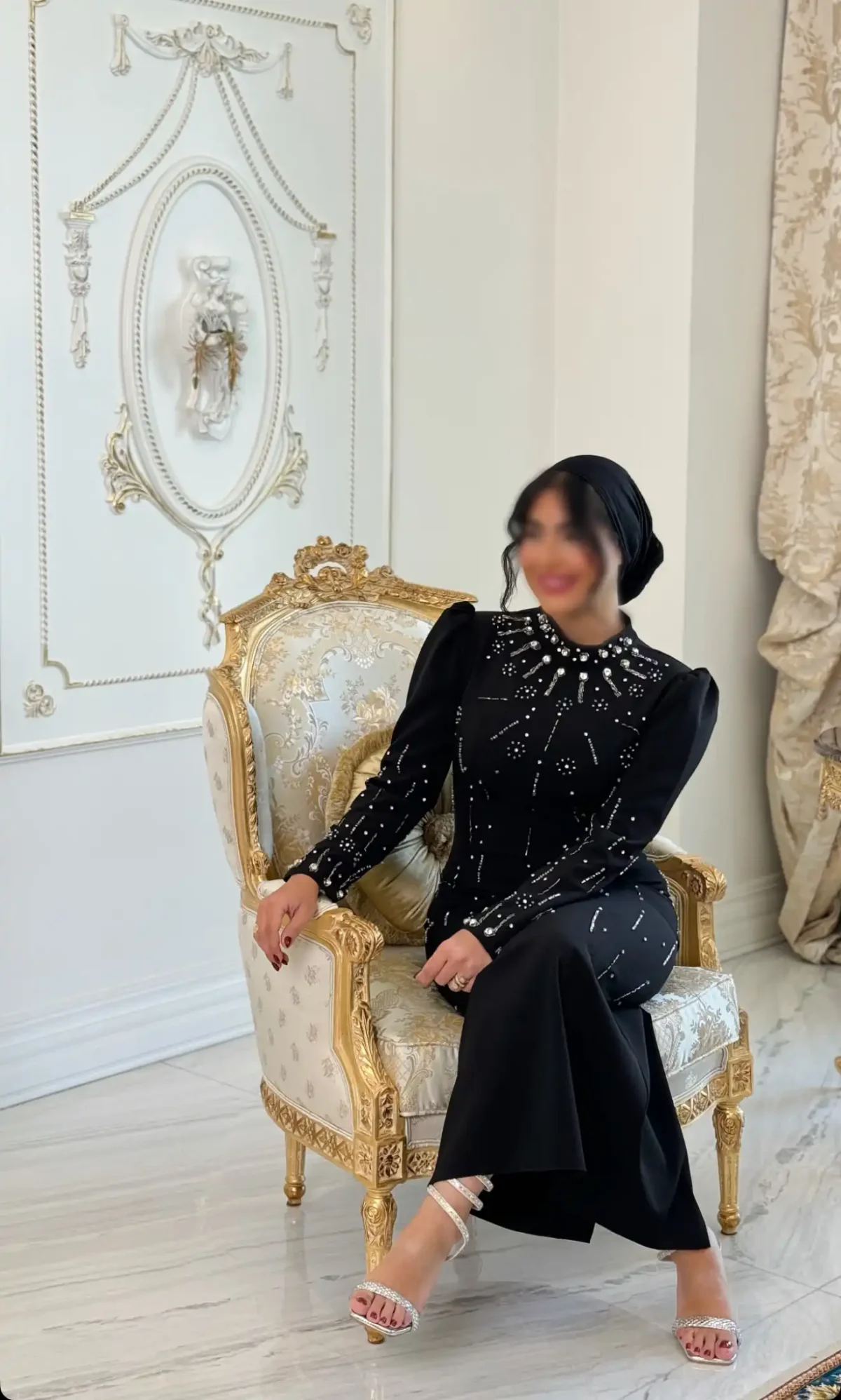 ماکسی پوشیده سنگ کار شده کد 2718 - Image 7