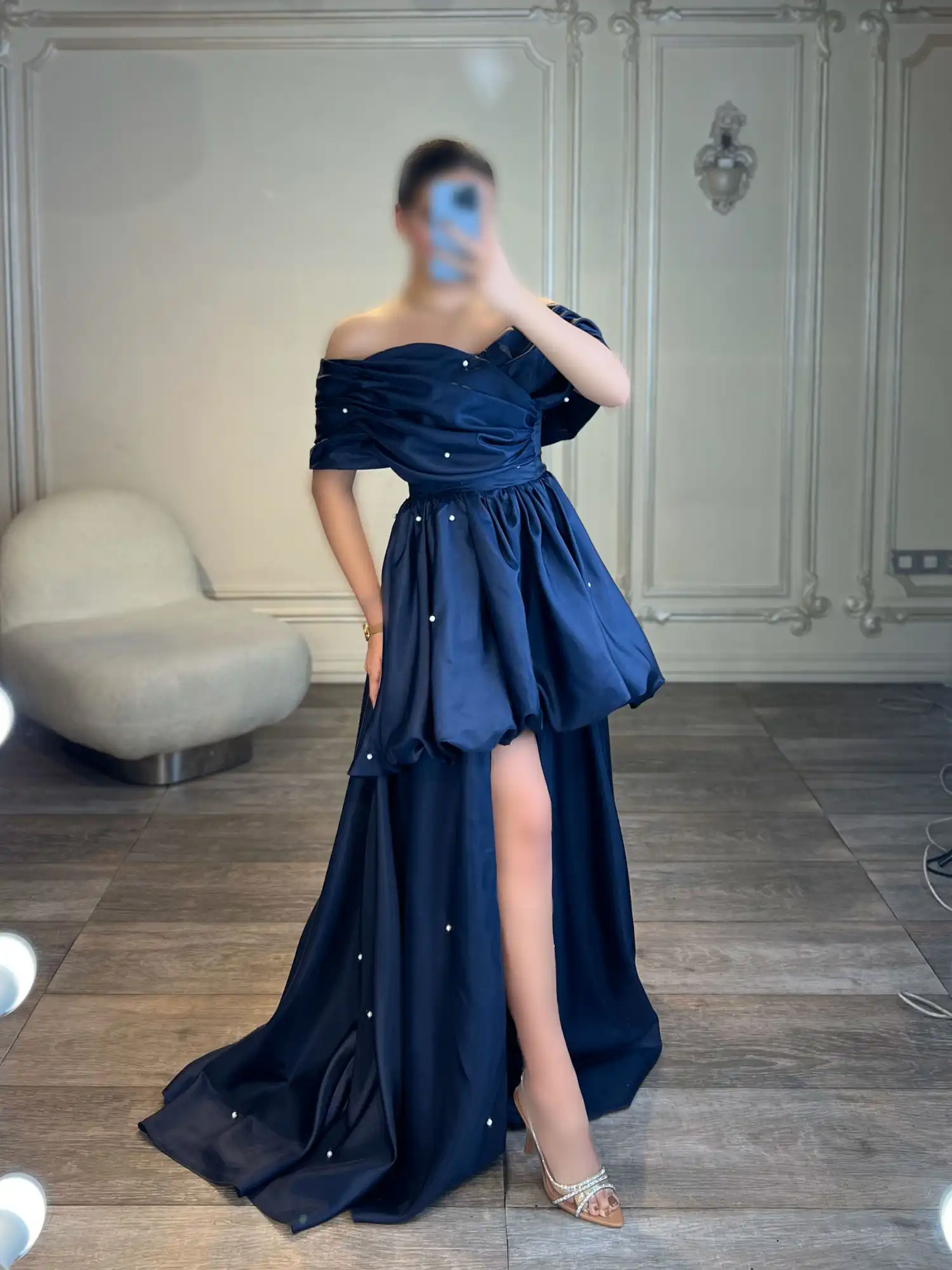 IMG_8158 ماکسی جلو کوتاه مروارید کد 2735 - Image 1