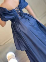 ماکسی جلو کوتاه مروارید کد 2735 - Image 6