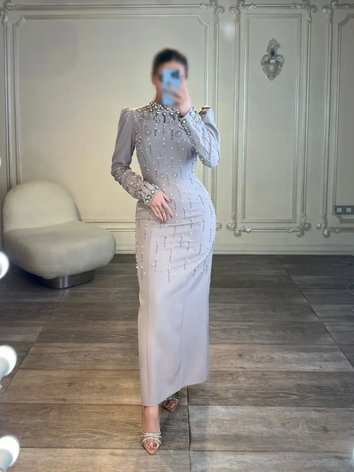ماکسی پوشیده سنگ کار شده کد 2718 - Image 1