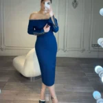 میدی دکلته آستین نگین کد 00