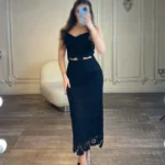 کراپ دامن دانتل کد 2398