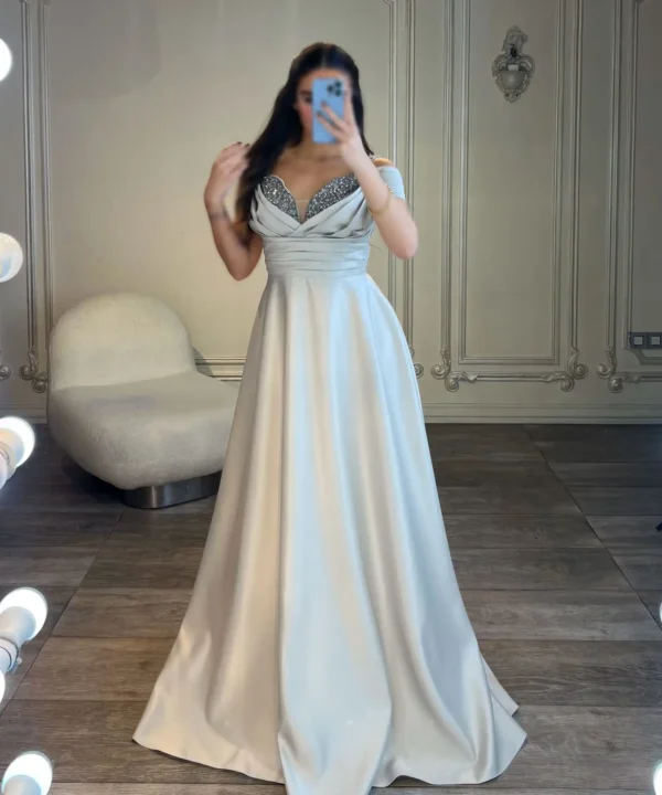 ماکسی رو سینه نگین کد 2847
