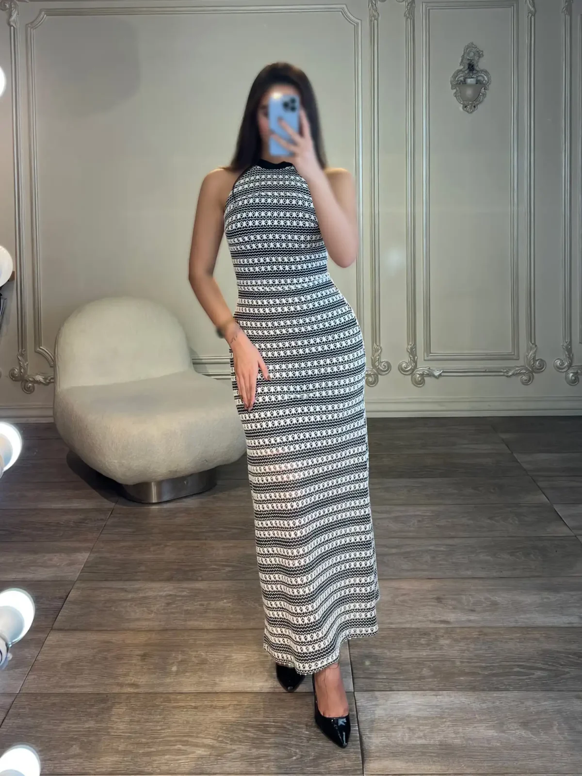 پیراهن بافت ریز کد 4031001 - Image 3