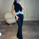 جلیقه شلوار پایین تور کد 4038017