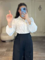 شومیز گیپور کد 4034021 - Image 2