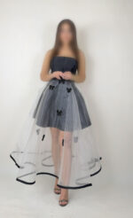 میدی بالا مخمل دامن شیشه ای کد AA99