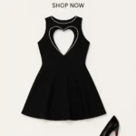 پیراهن کوتاه پشت قلبی کد P40