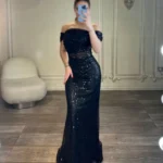 ماکسی پولکی آف شولدر کد 3287