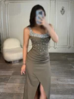 پیراهن میدی نگین دار کد 2476 - Image 4