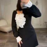 پیراهن کوتاه تک گل کد i105