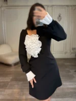 پیراهن کوتاه تک گل کد i105