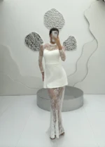 ماکسی ۲ دامن توری کد 2807