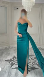 پیراهن ماکسی ساتن شالدار کد 2164/3 - Image 13