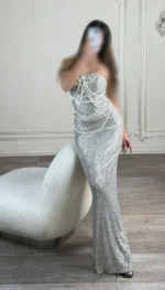 ماکسی پولکی دکلته کد Ac87