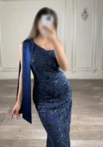 ماکسی یقه رومی پولکی کد۲۹۱۱ - Image 3