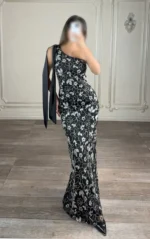 ماکسی یقه رومی پولکی کد۲۹۱۱ - Image 4