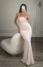 ماکسی دکلته گیپور کد 3138