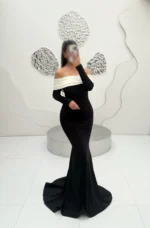 ماکسی قایقی آستین دار کد Z17 - Image 2