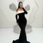 ماکسی قایقی آستین دار کد Z17