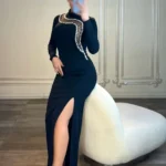 ماکسی پوشیده جلو سینه سنگ کد 11093